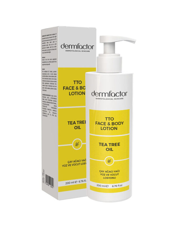 Dermfactor Çay Ağacı Yağı Yüz ve Vücut Losyonu 200 ml
