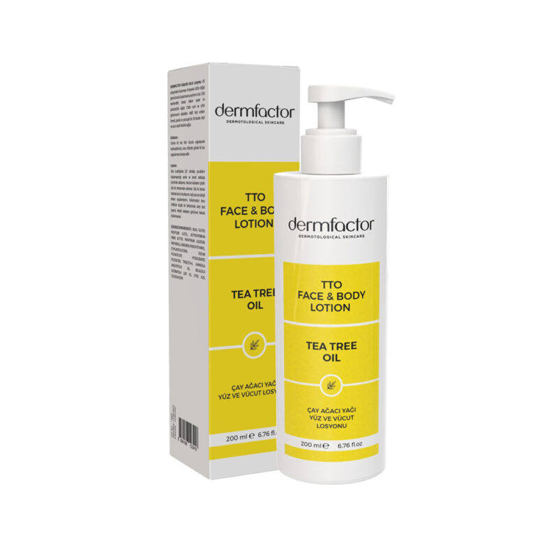 Dermfactor Çay Ağacı Yağı Yüz ve Vücut Losyonu 200 ml